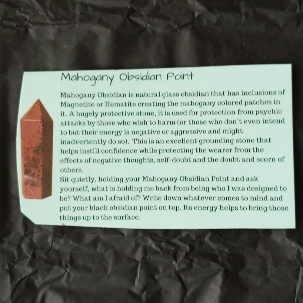 Mahogany Obsidian Point - Picture 7 of 8